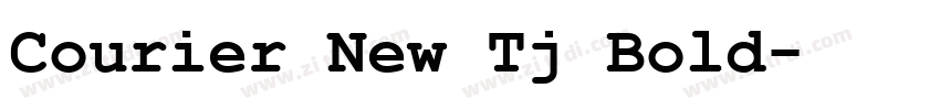 Courier New Tj Bold字体转换